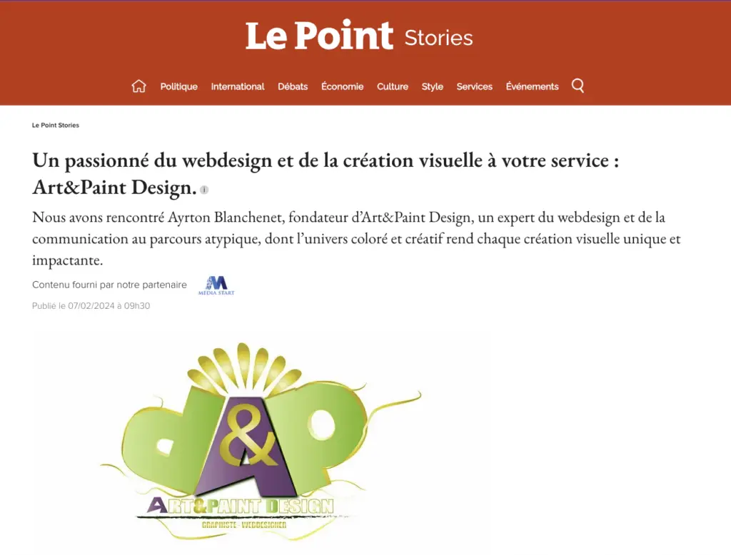 image article Le Point Art&Paint Design